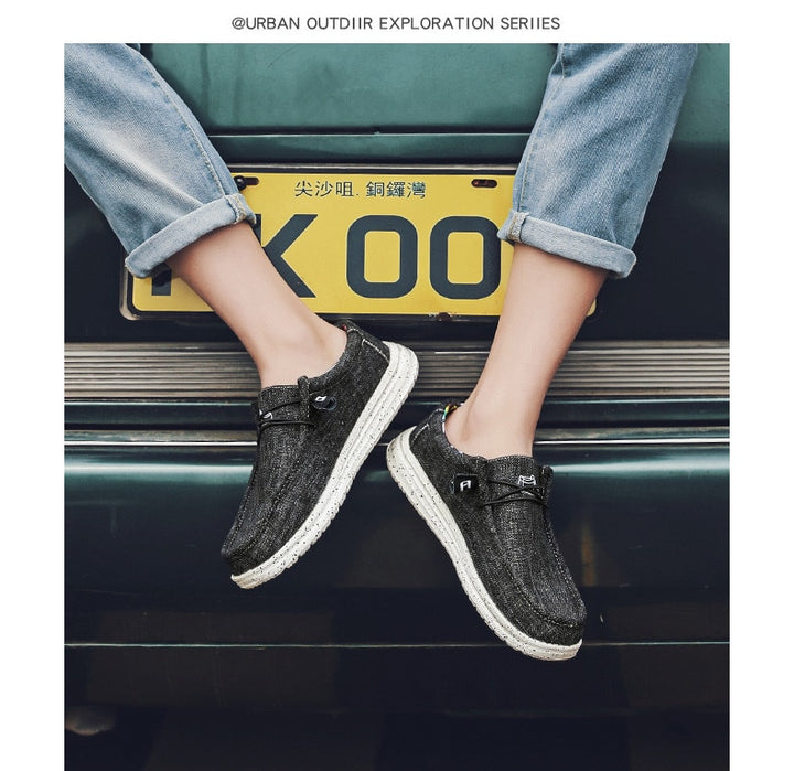 Denim Canvas Loafers